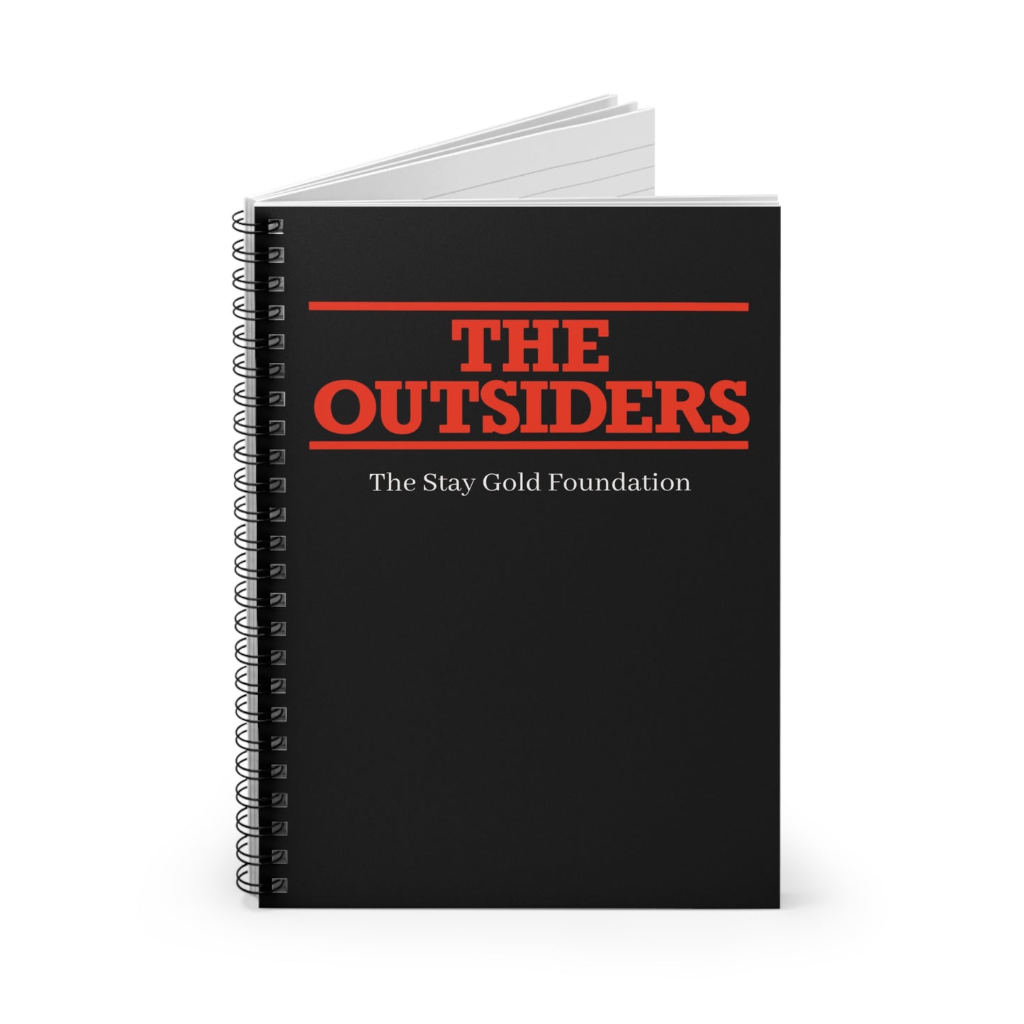 The Outsiders Spiral Notebook - Ruled Lines | Stay Gold Foundation Merchandise