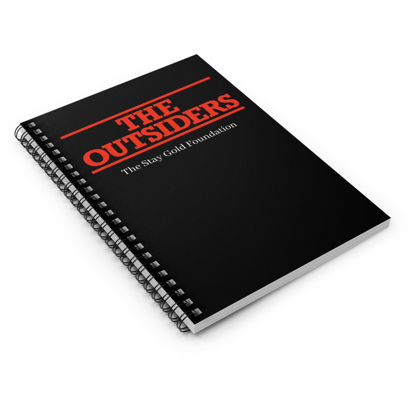 The Outsiders Spiral Notebook - Ruled Lines | Stay Gold Foundation Merchandise