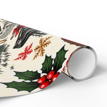 Outsiders Themed Vintage Village Wrapping Paper