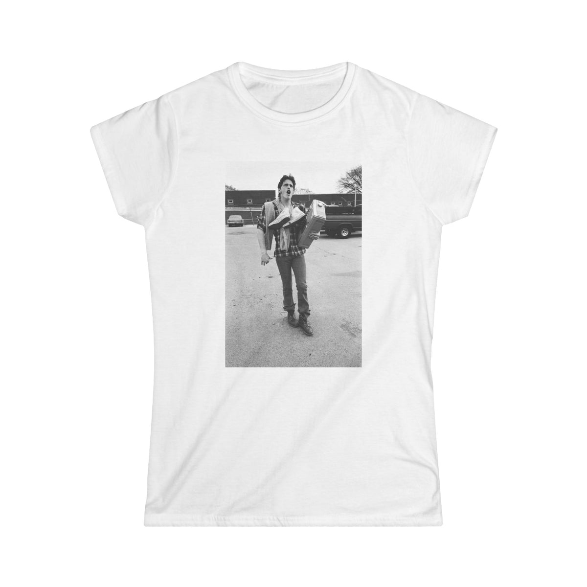 Women’s Vintage Matt Dillon Tee — 1980s Black & White Photo