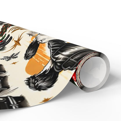 Outsiders Themed Vintage Village Wrapping Paper