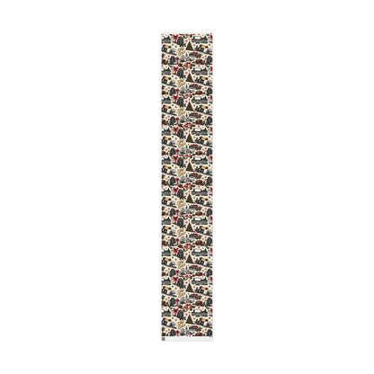 Outsiders Themed Vintage Village Wrapping Paper
