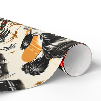 Outsiders Themed Vintage Village Wrapping Paper