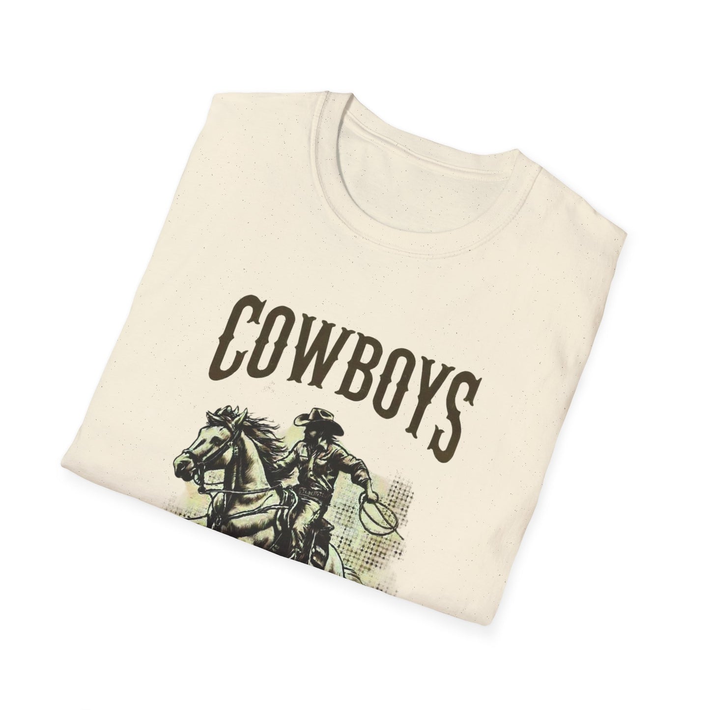 Cowboys Vintage Unisex Softstyle T-Shirt - Western Rodeo Tee