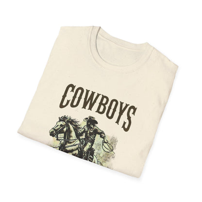 Cowboys Vintage Unisex Softstyle T-Shirt - Western Rodeo Tee