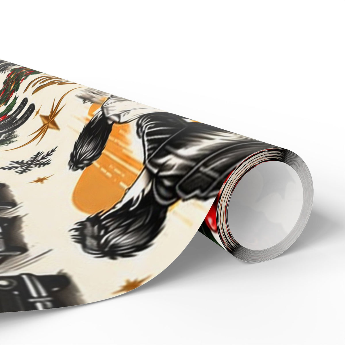 Outsiders Themed Vintage Village Wrapping Paper